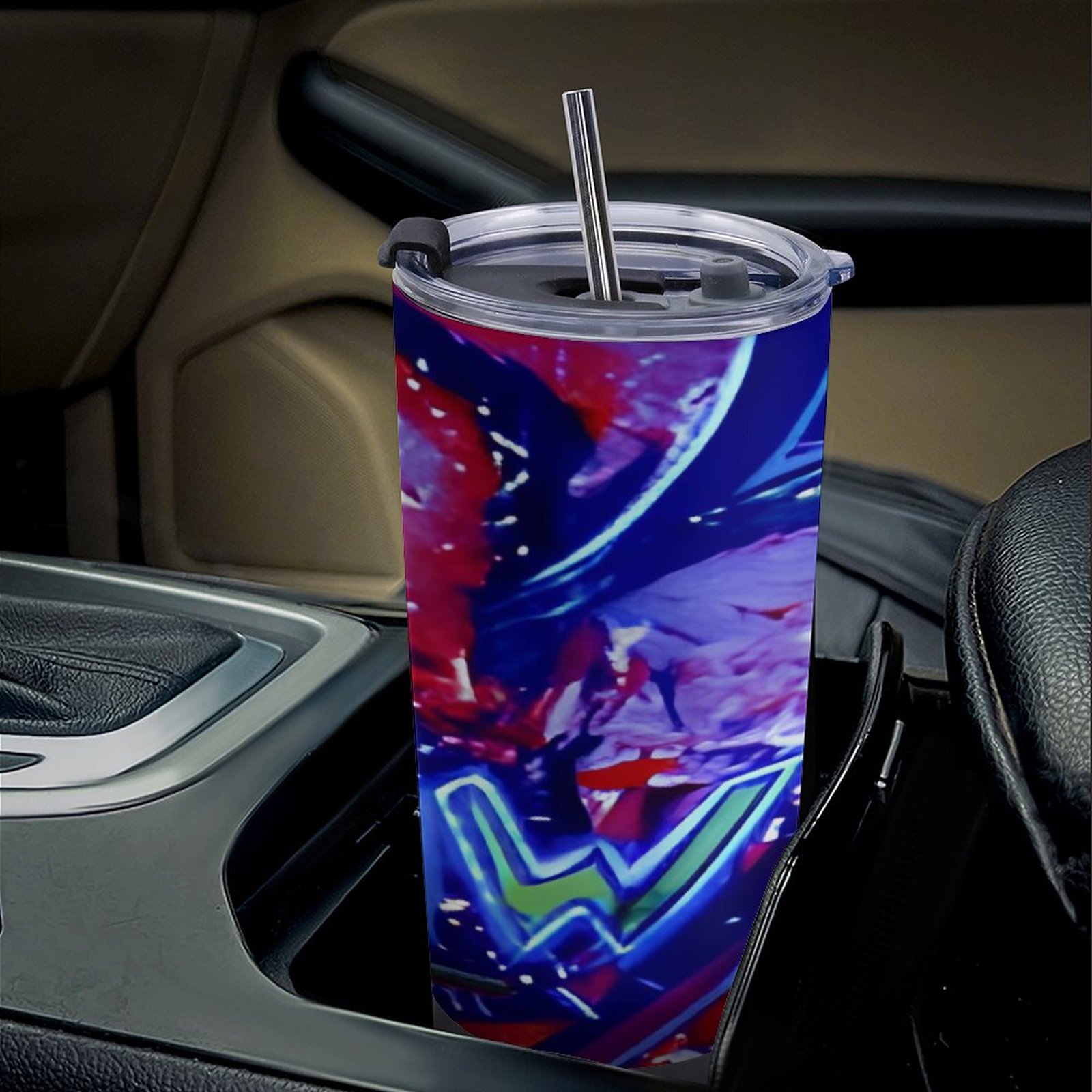 "Flow" Car Travel Mug Set with Cleaning Kit (590ml/20oz) - Image 6