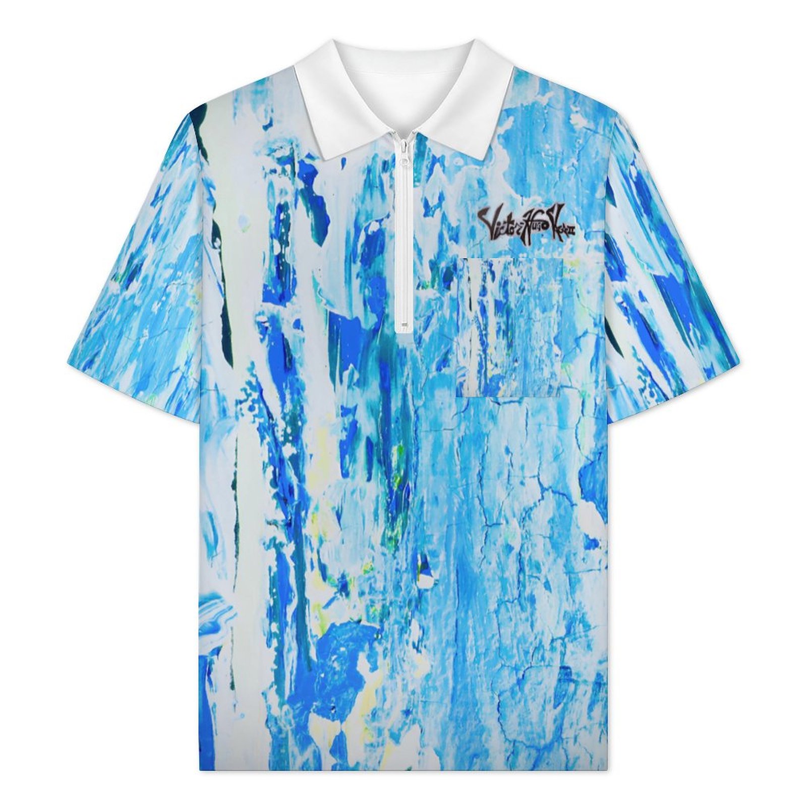 "WaterFall" Half Zip Shirt with One Pocket - Image 3
