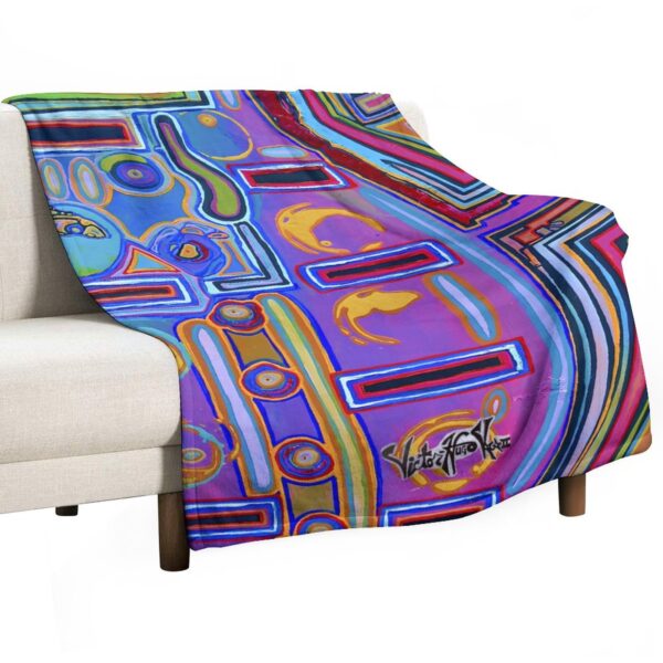 "Lavender Dream" Flannel Blanket (One-sided Printing)-40"×50"