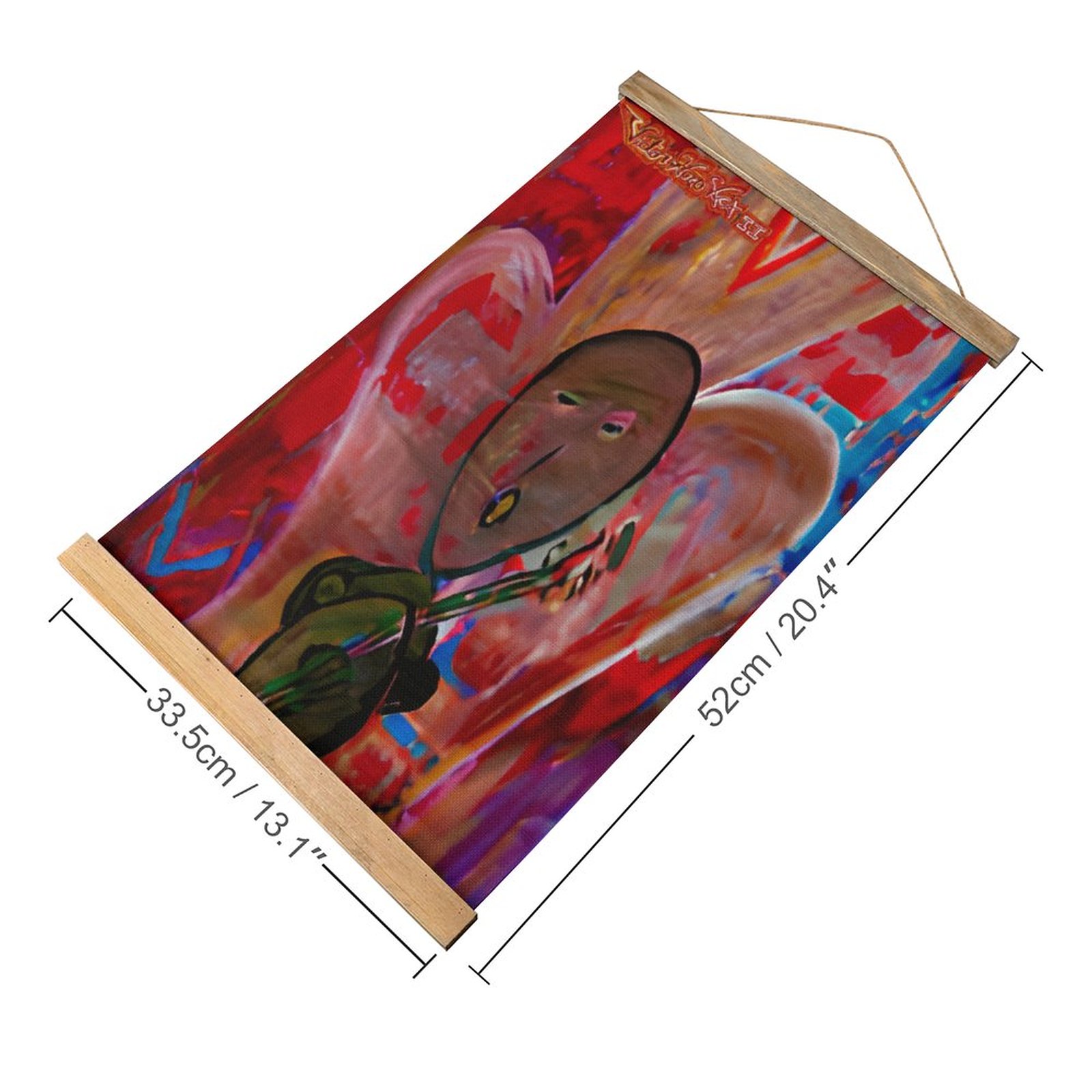"Singing For Love" Framed Flax Painting Wall Decor - Image 2
