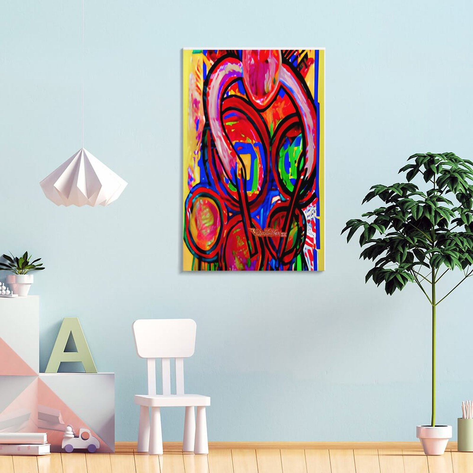 Drummer" Framed Wooden Poster Hanging (Vertical 2:3)-8x12 inch - Image 3