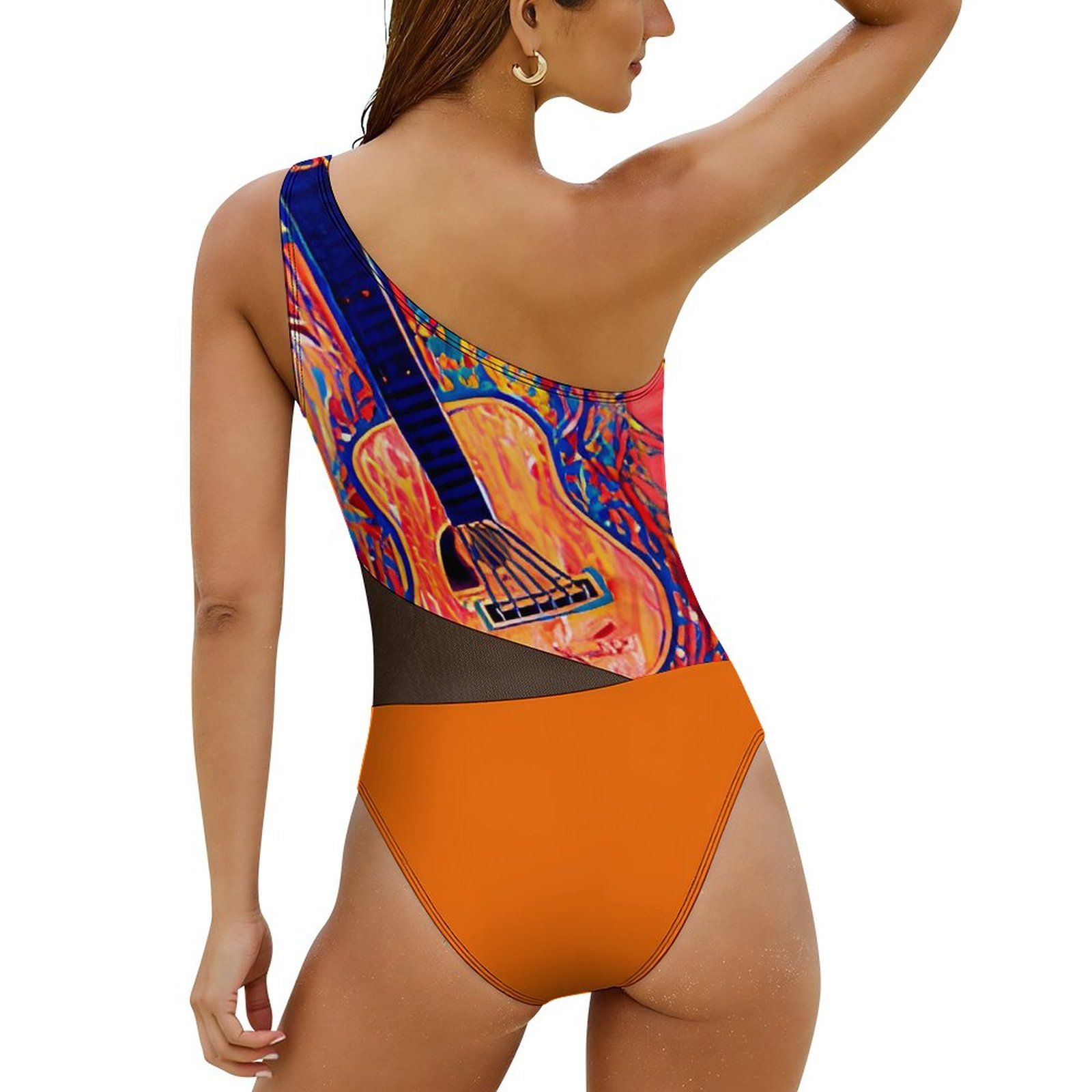 "Flamenco" Mesh One-Piece Swimsuit - Image 3