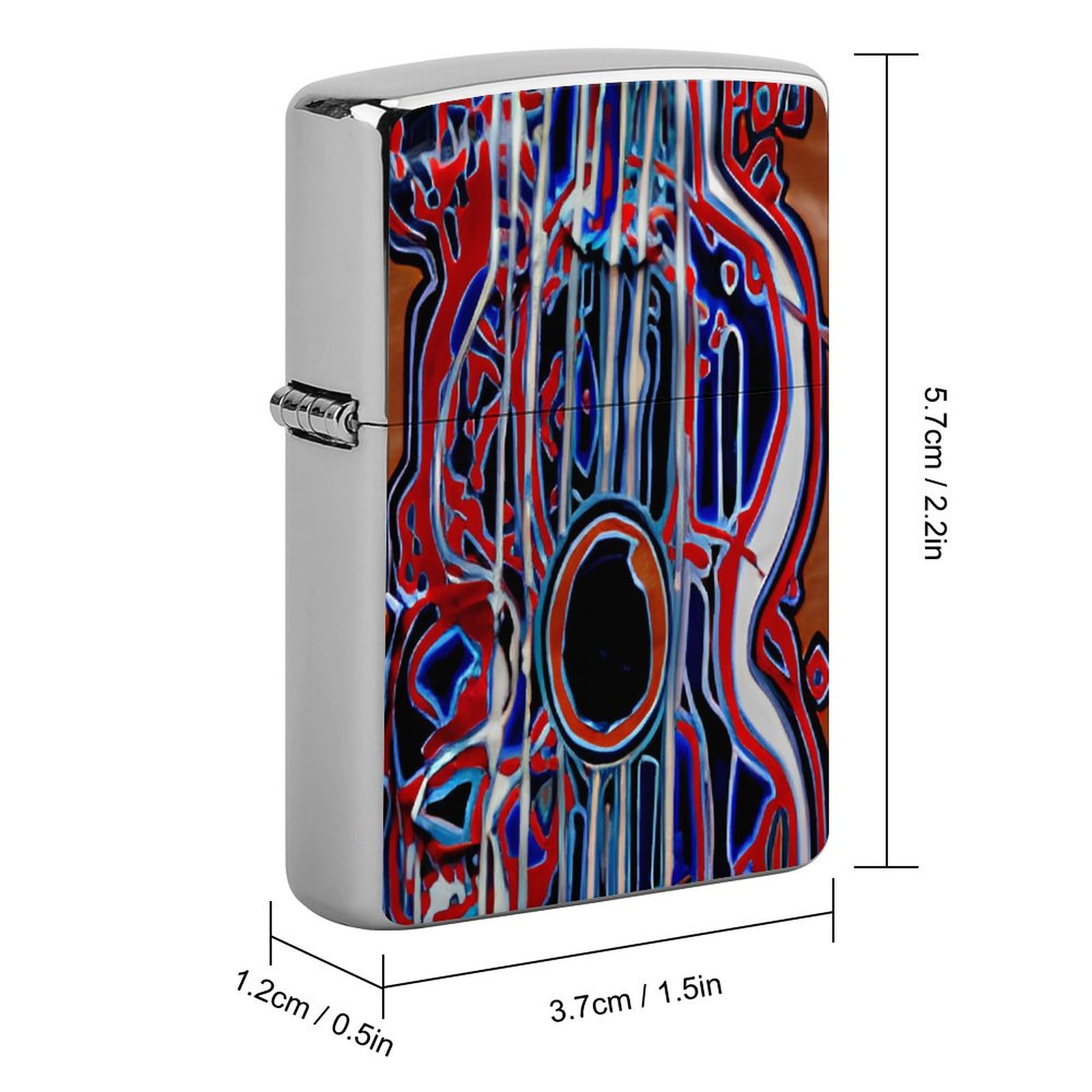 "Guitar Mosaic" Lighter Box with Dual-sided Printing - Image 3