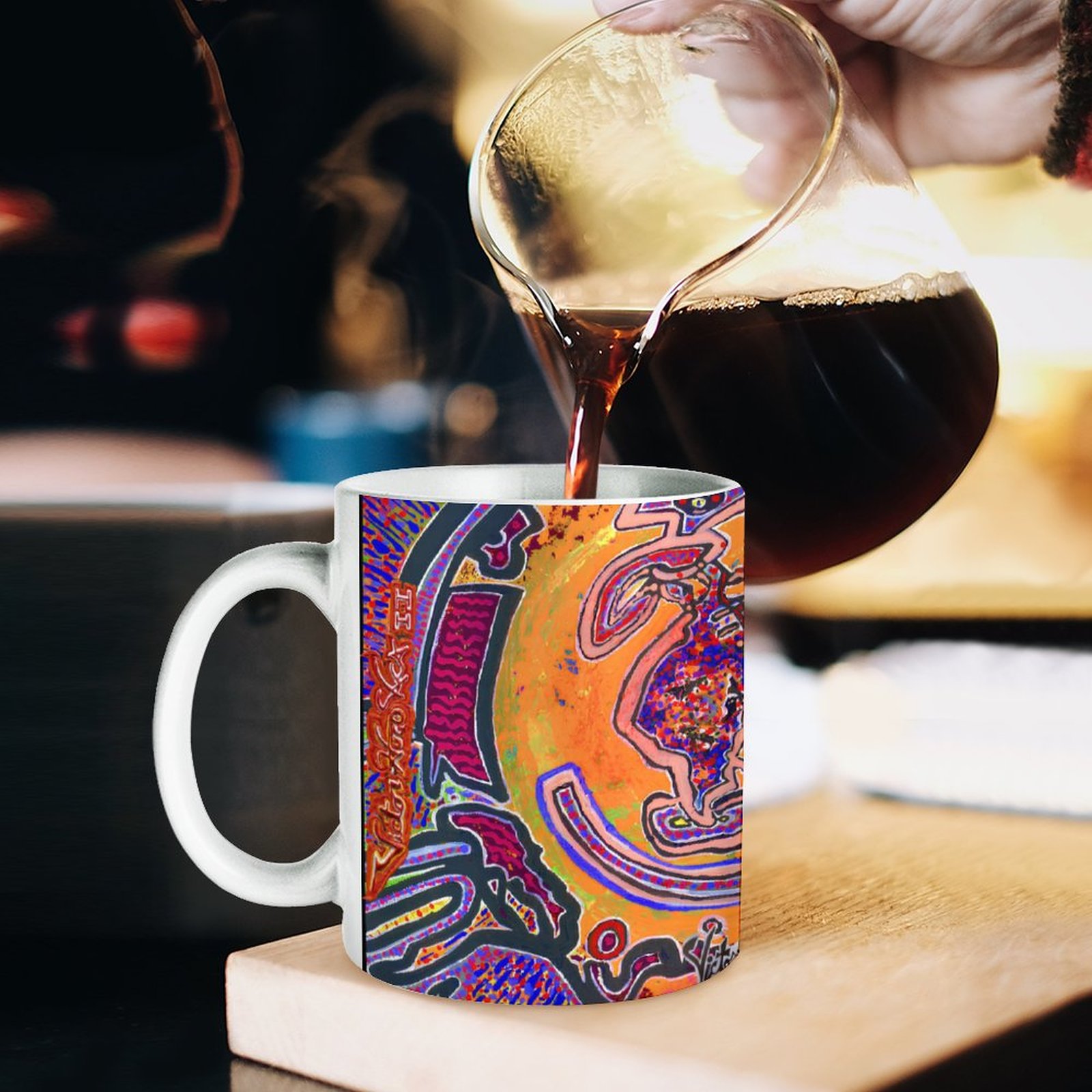 "Love Vortex" 11oz White Mug - Image 5