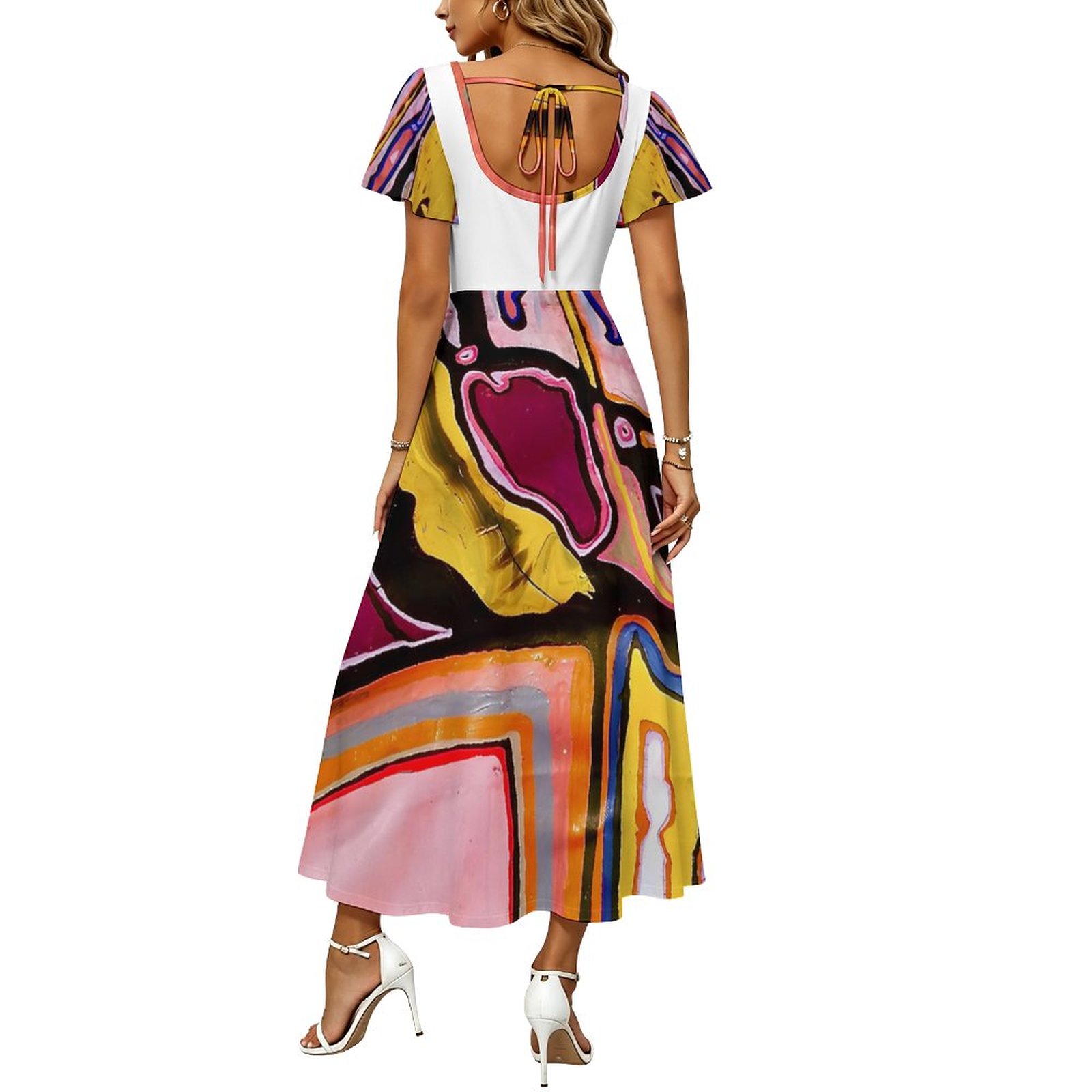 "Love Story" Flared Slit Dress - Image 3