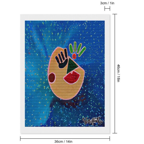 "Miss Universe" Unframed Diamond Art Painting with Round Diamonds