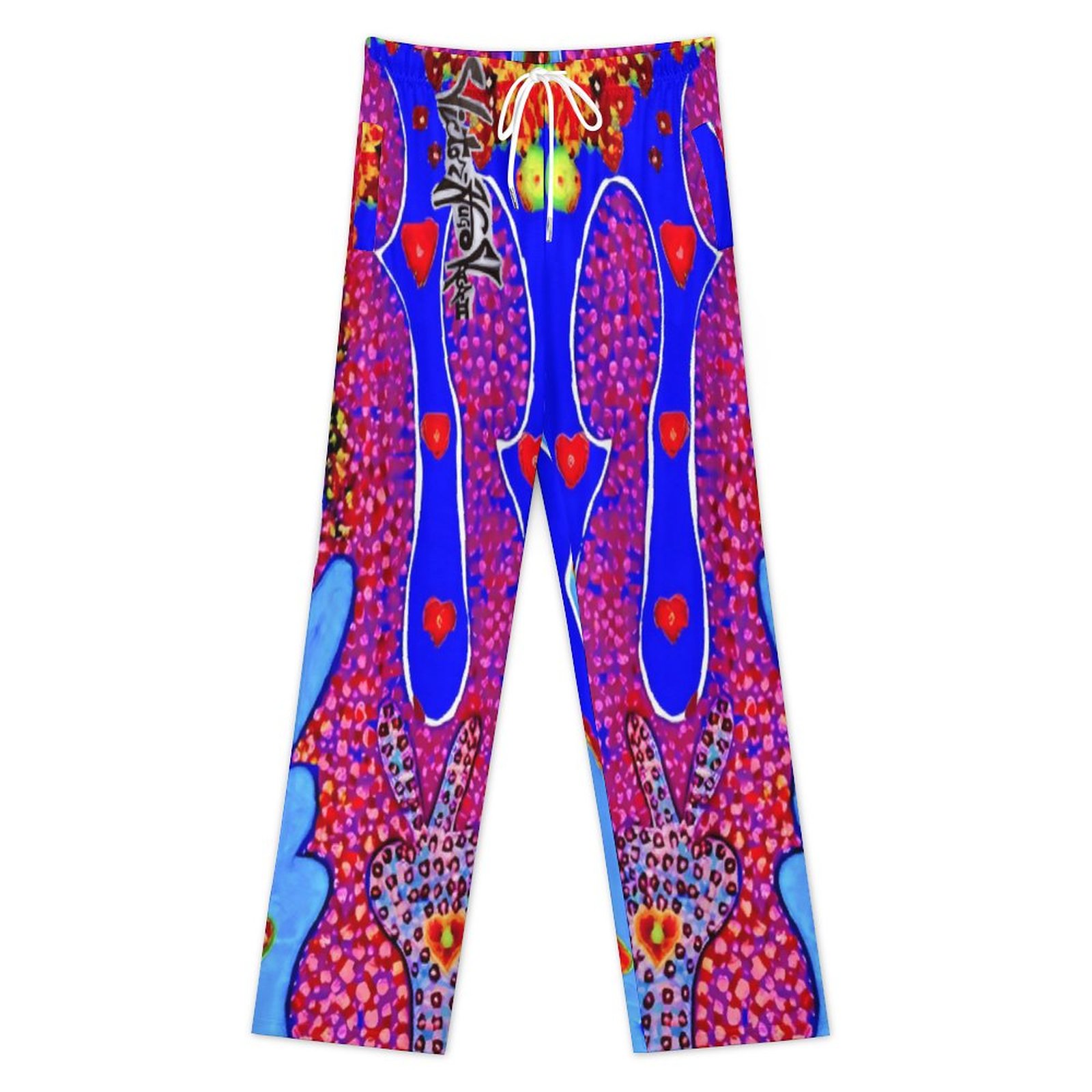 "Love Bunnies" Cotton Loose Lounge wear Pants for Men - Image 2