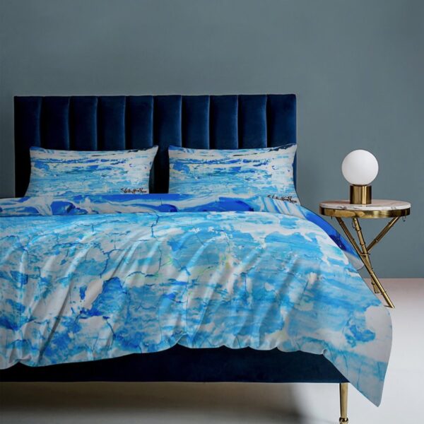 "WaterFall" 3-Piece Bedding Set-90"x90"/ 229x229cm