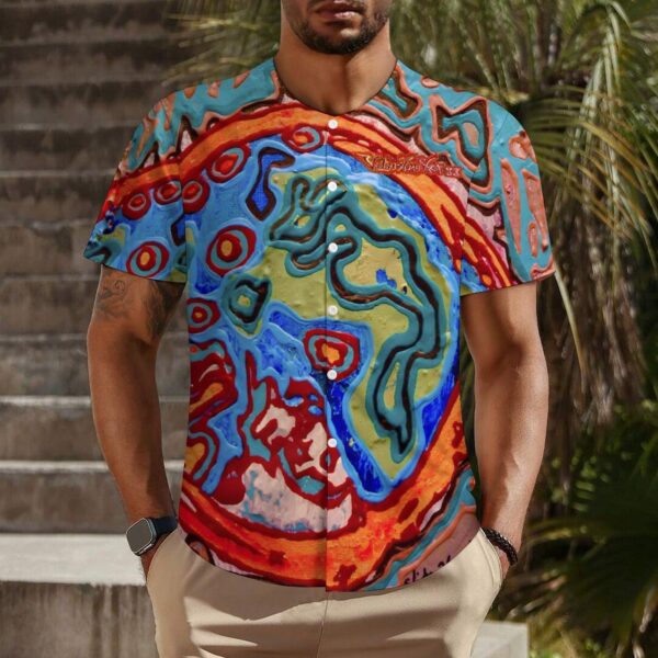"immortality" Collarless Shirt(All-Over Printing)