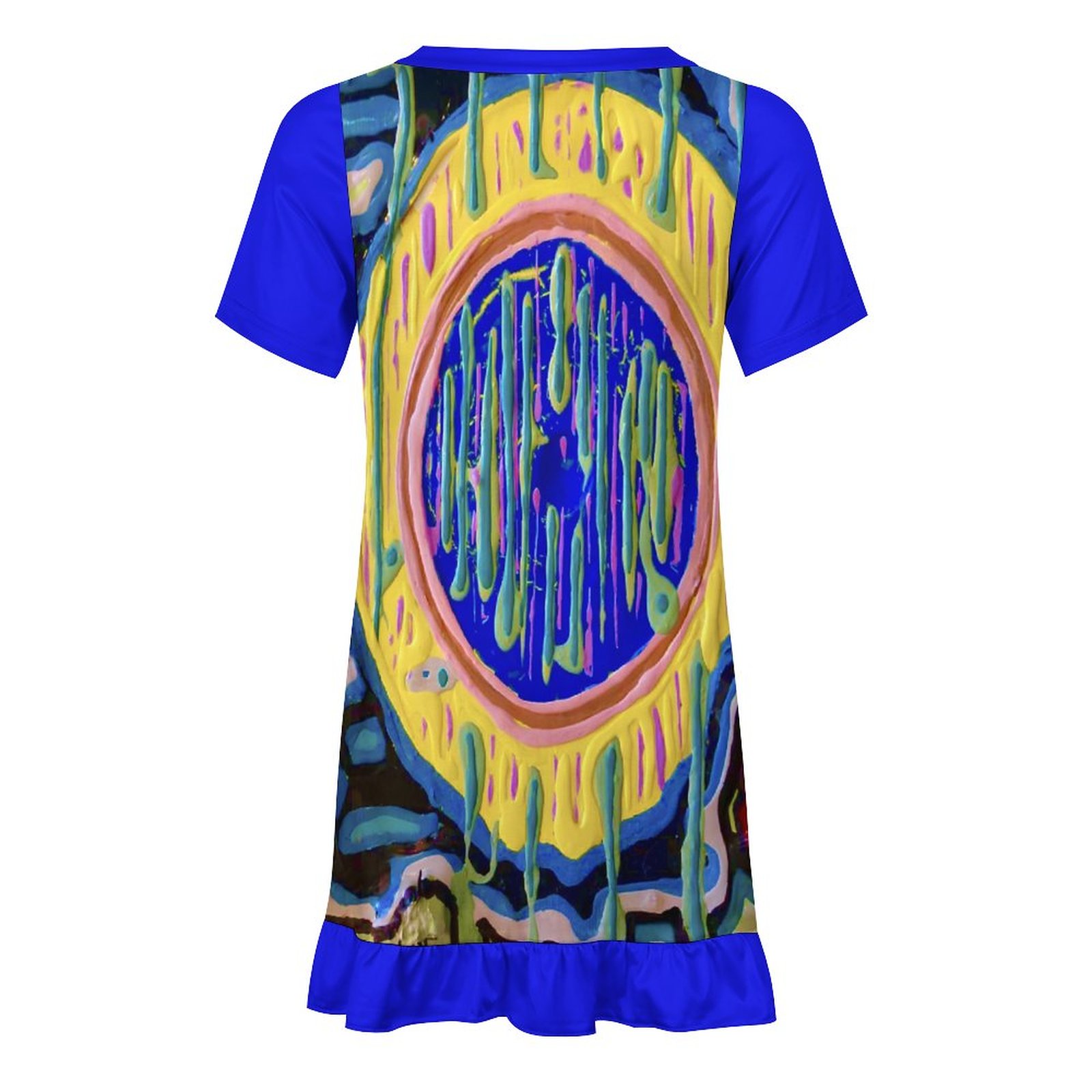 "Eye On You" Girls' Short Sleeve Dress - Image 3