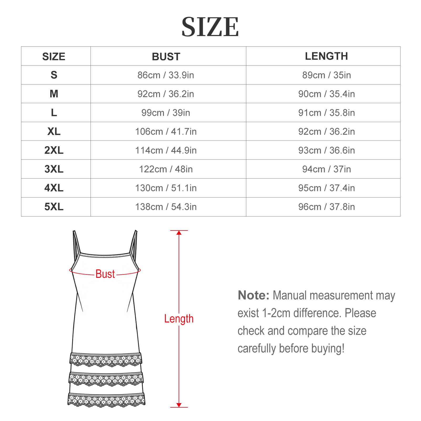 "Dream Circles" Lace Trimmed Camisole Dress - Image 5