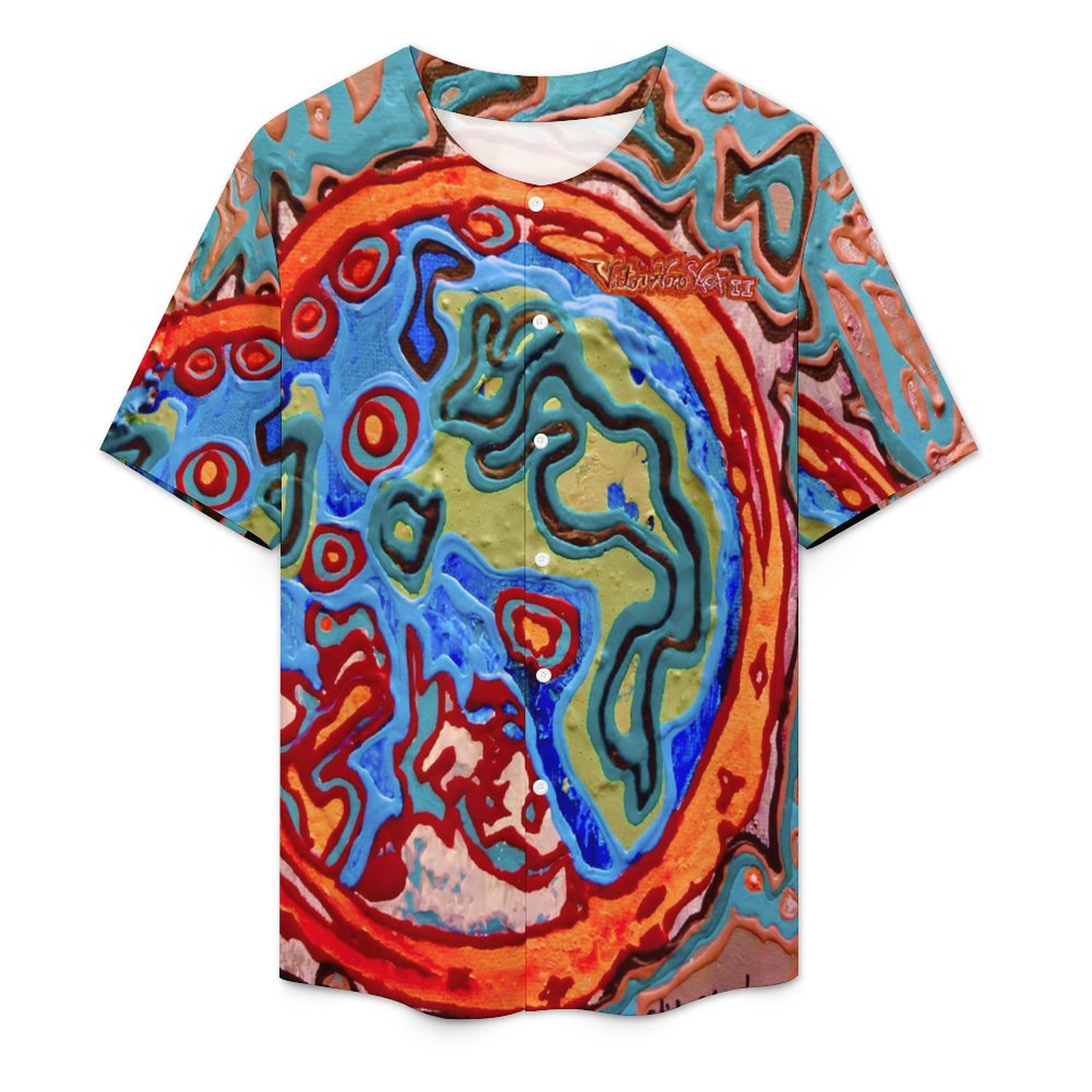 "immortality" Collarless Shirt(All-Over Printing) - Image 2