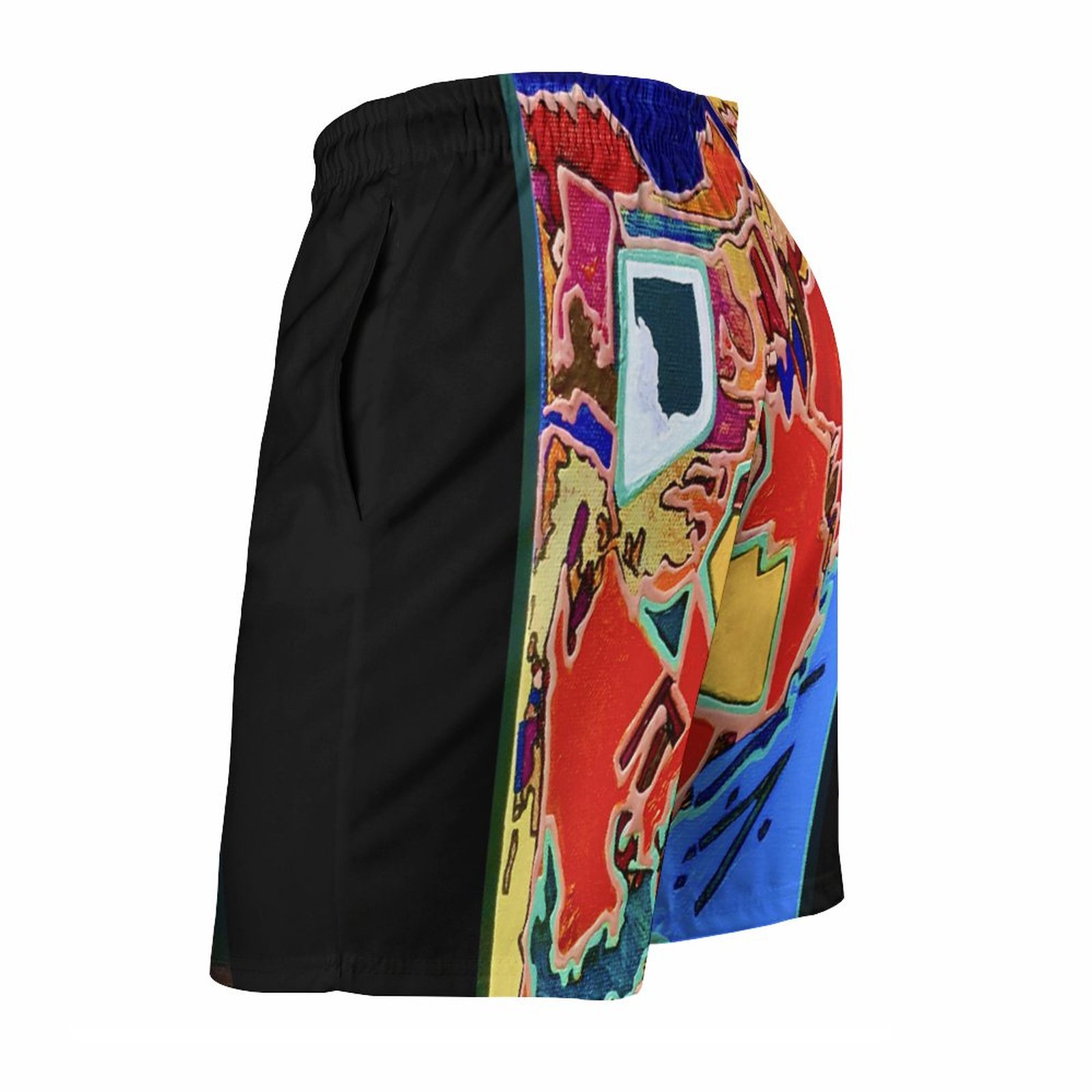 "Swim in Opportunity" Men's Beach Shorts with Pockets - Image 5