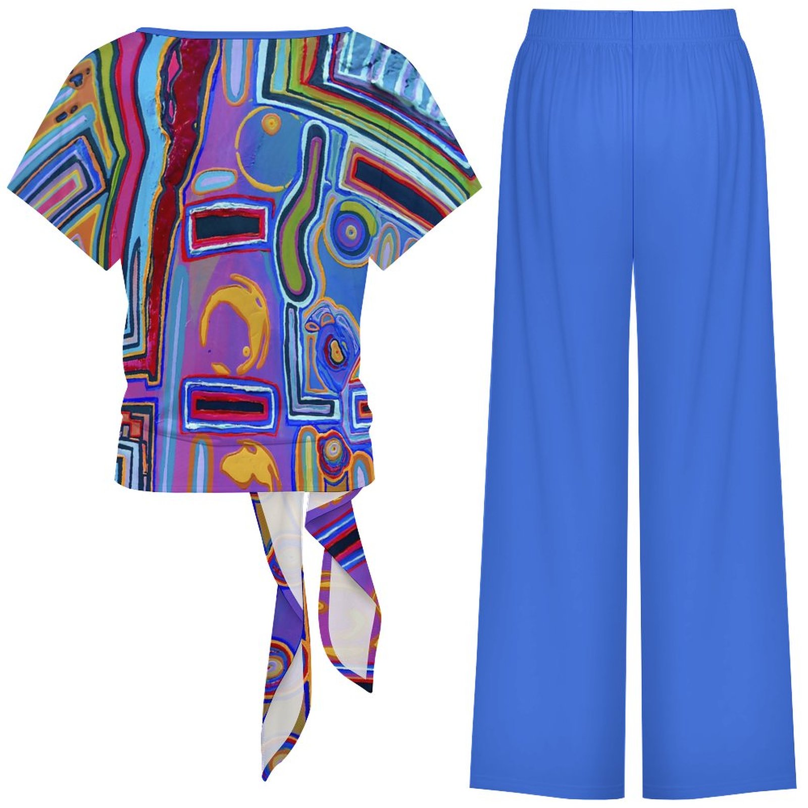 "Lavender Dream" Strap Top Wide Leg Pants Set - Image 6