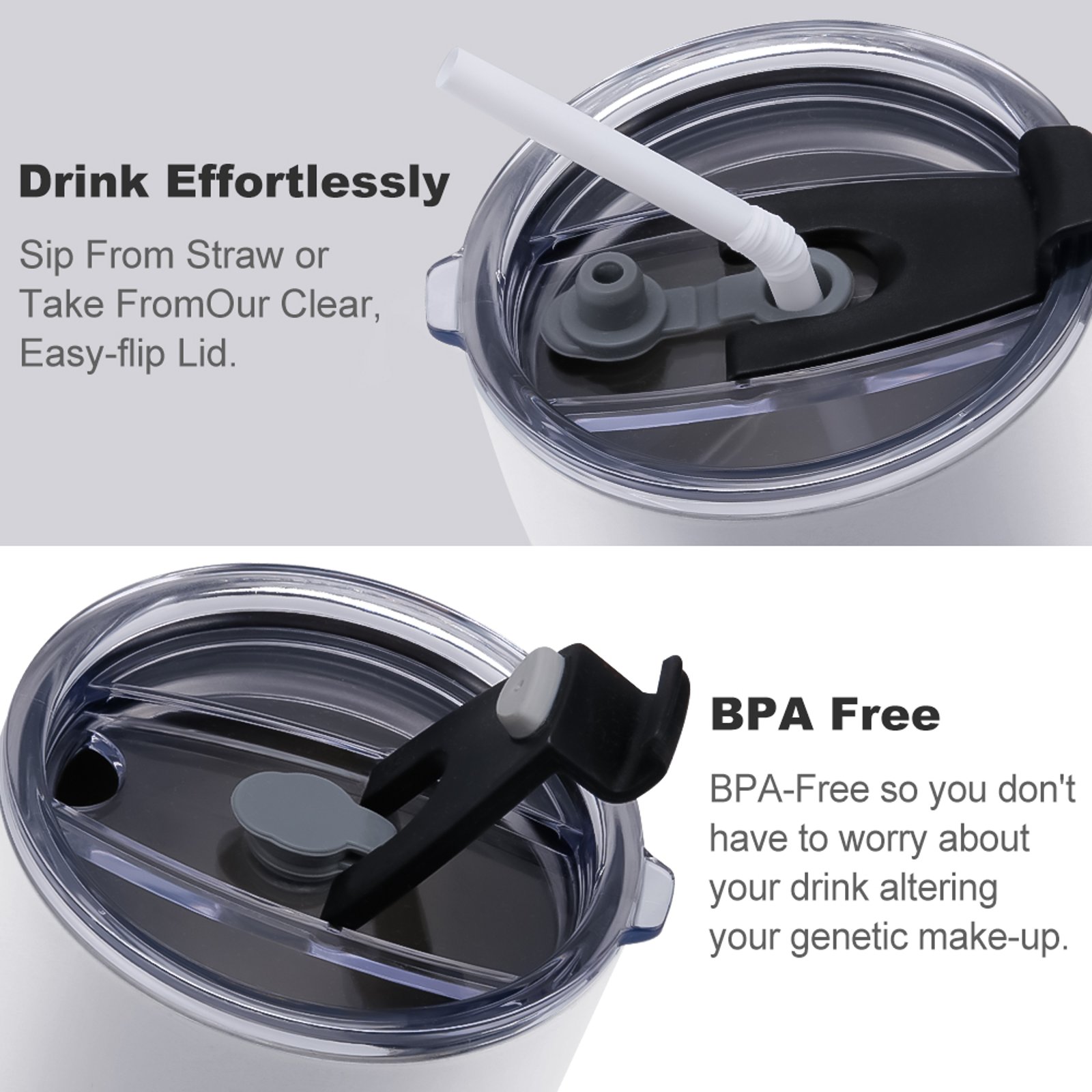 "Flow" Car Travel Mug Set with Cleaning Kit (590ml/20oz) - Image 7