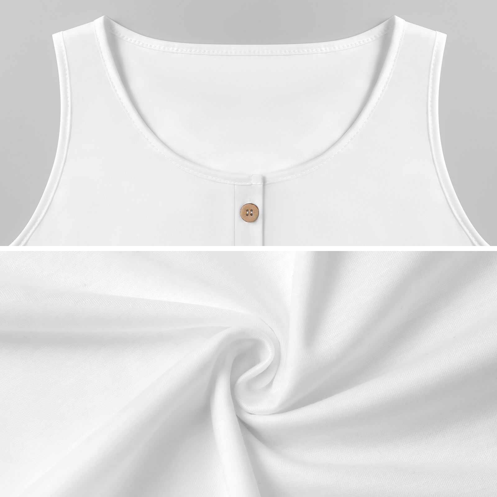 "Circles" Women's Button Up Vest - Image 7