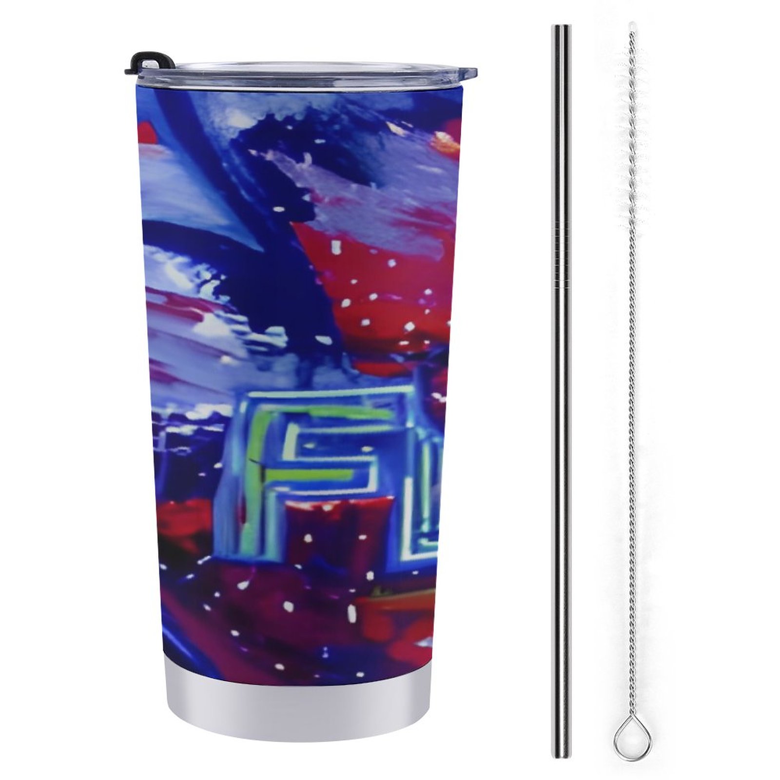 "Flow" Car Travel Mug Set with Cleaning Kit (590ml/20oz) - Image 2