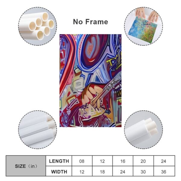 "Rock Star" Unframed Art Prints (Vertical 2:3)-8x12 inch/12x18 inch