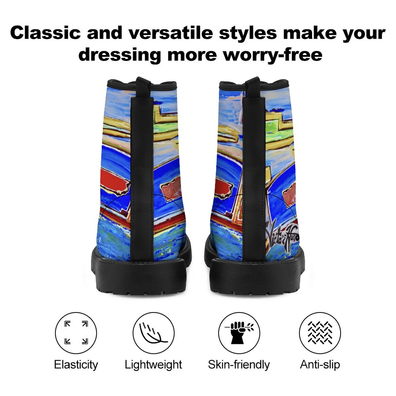 "Flying High" Unisex Martin Boots - Image 5