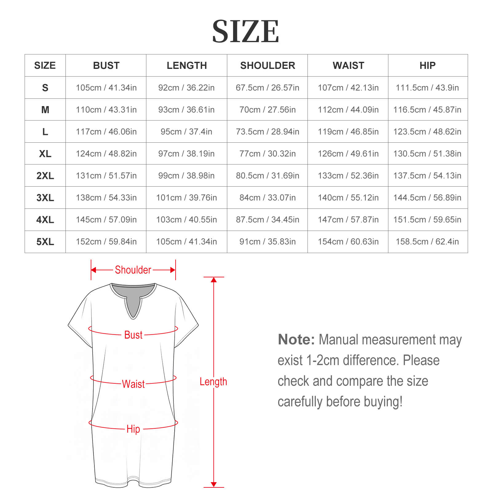 "Summer Swirl" Women's Casual V Neck Dress - Image 4