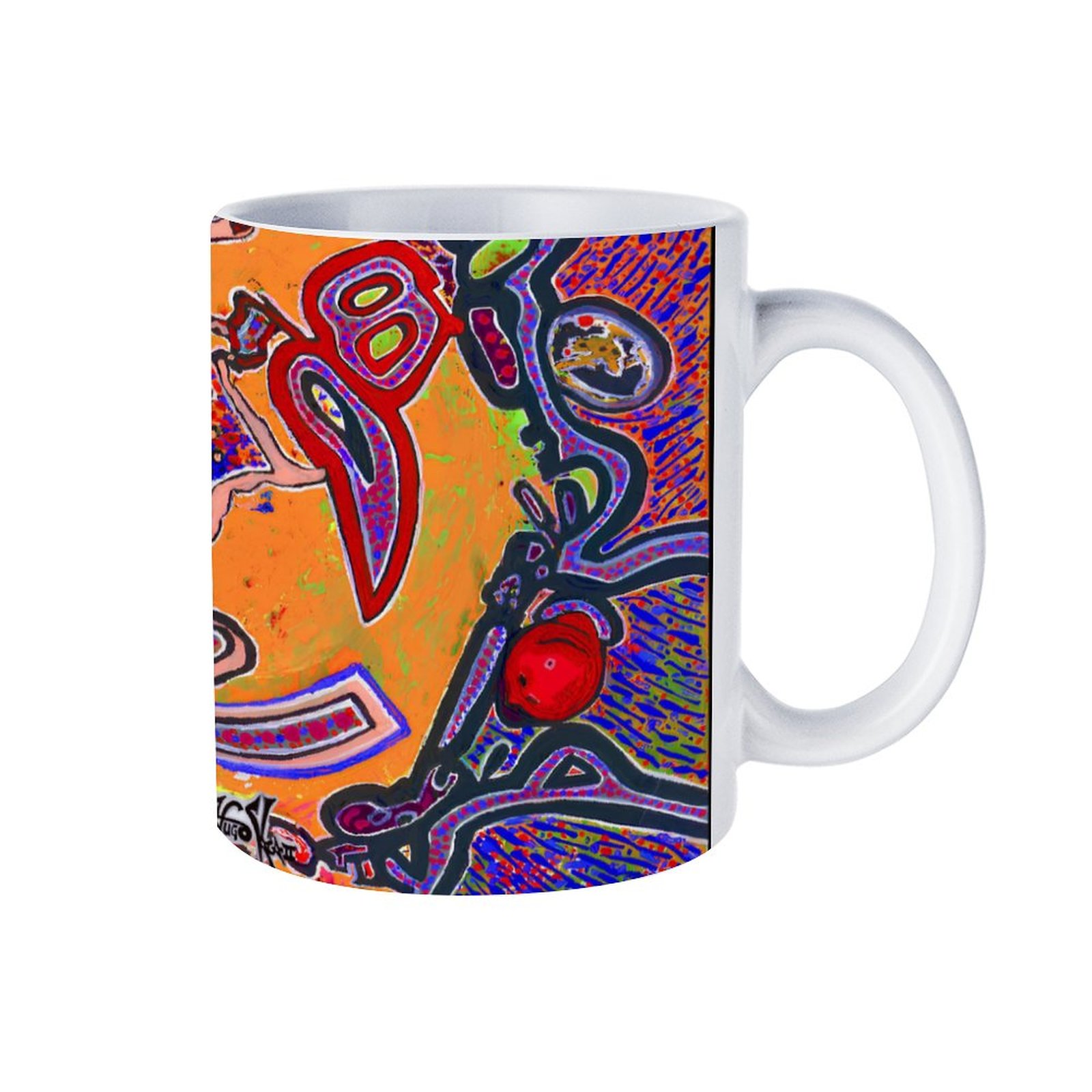 "Love Vortex" 11oz White Mug - Image 3