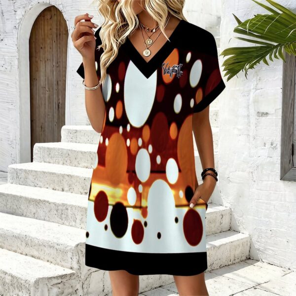 "Beautiful" Casual V Neck Dress For Women