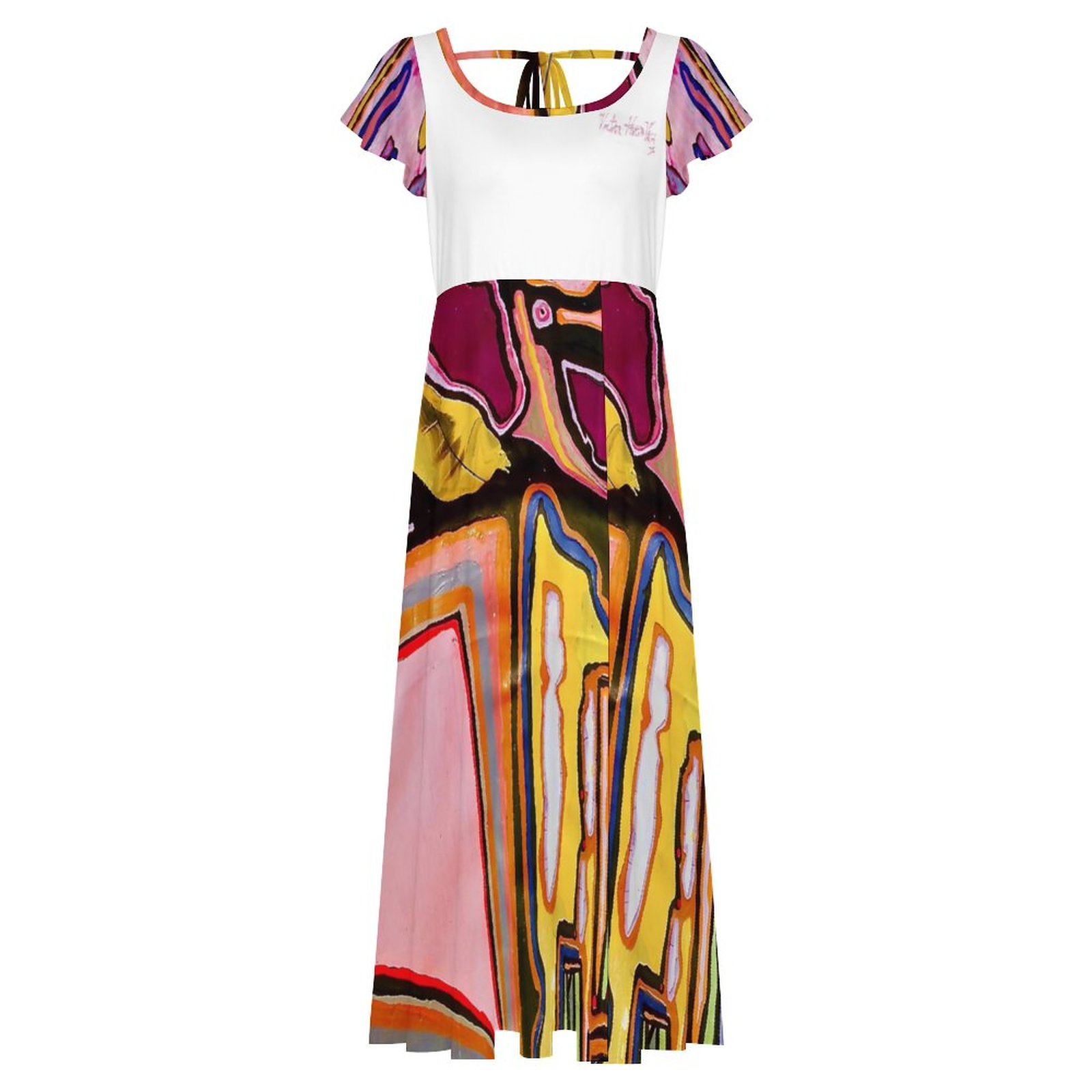 "Love Story" Flared Slit Dress - Image 5