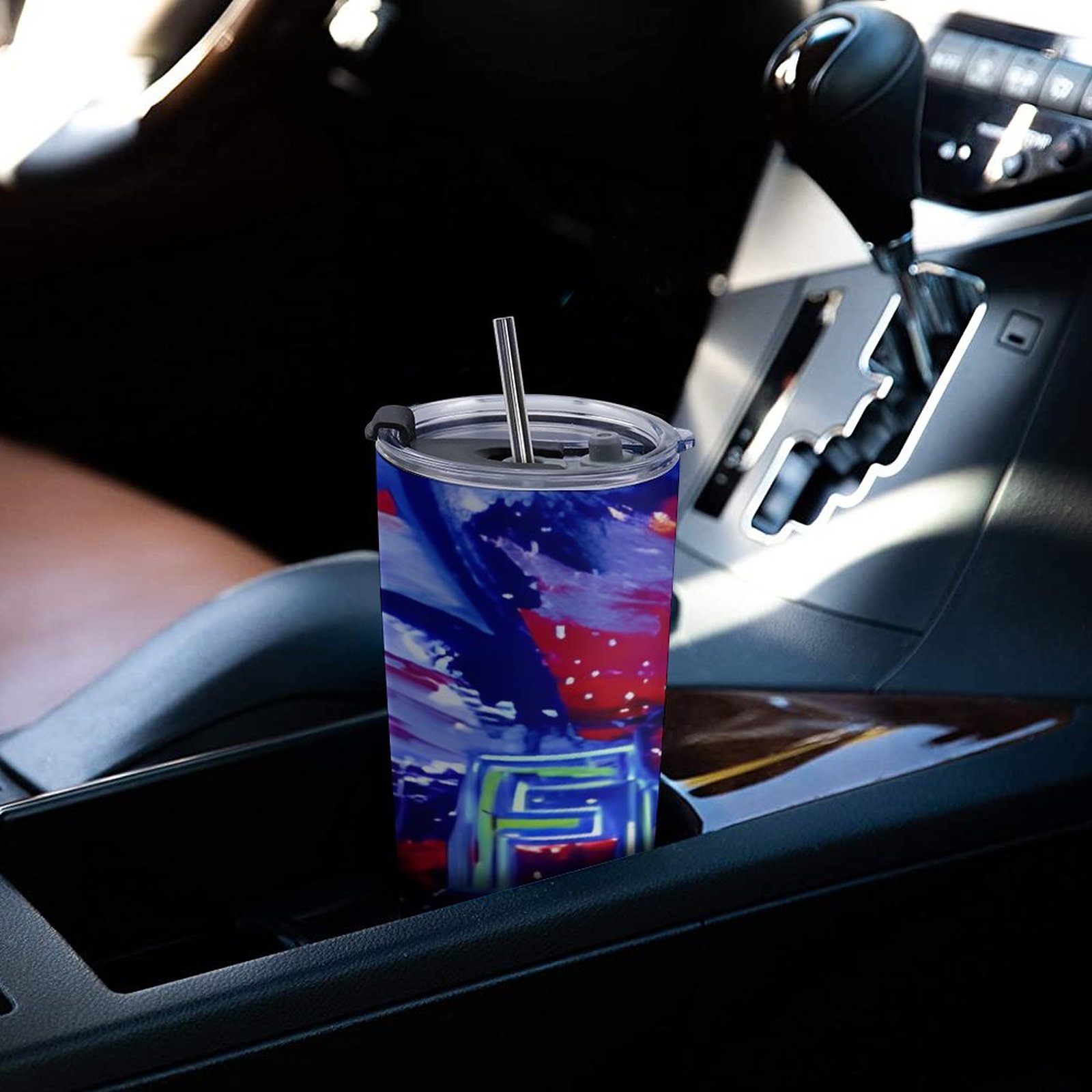 "Flow" Car Travel Mug Set with Cleaning Kit (590ml/20oz) - Image 5