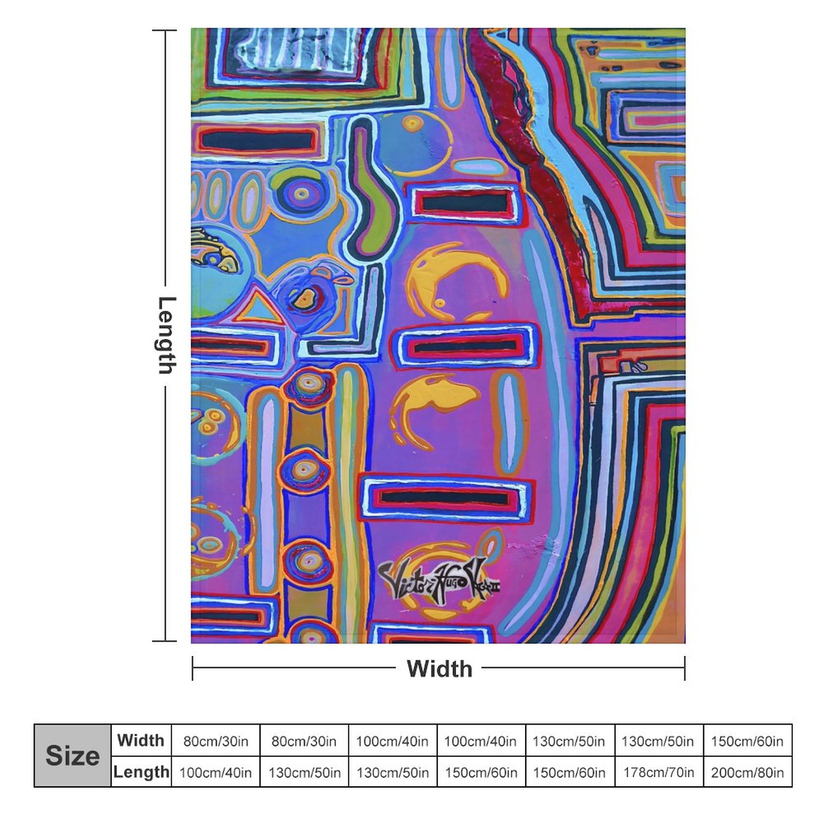 "Lavender Dream" Flannel Blanket (One-sided Printing)-40"×50" - Image 2