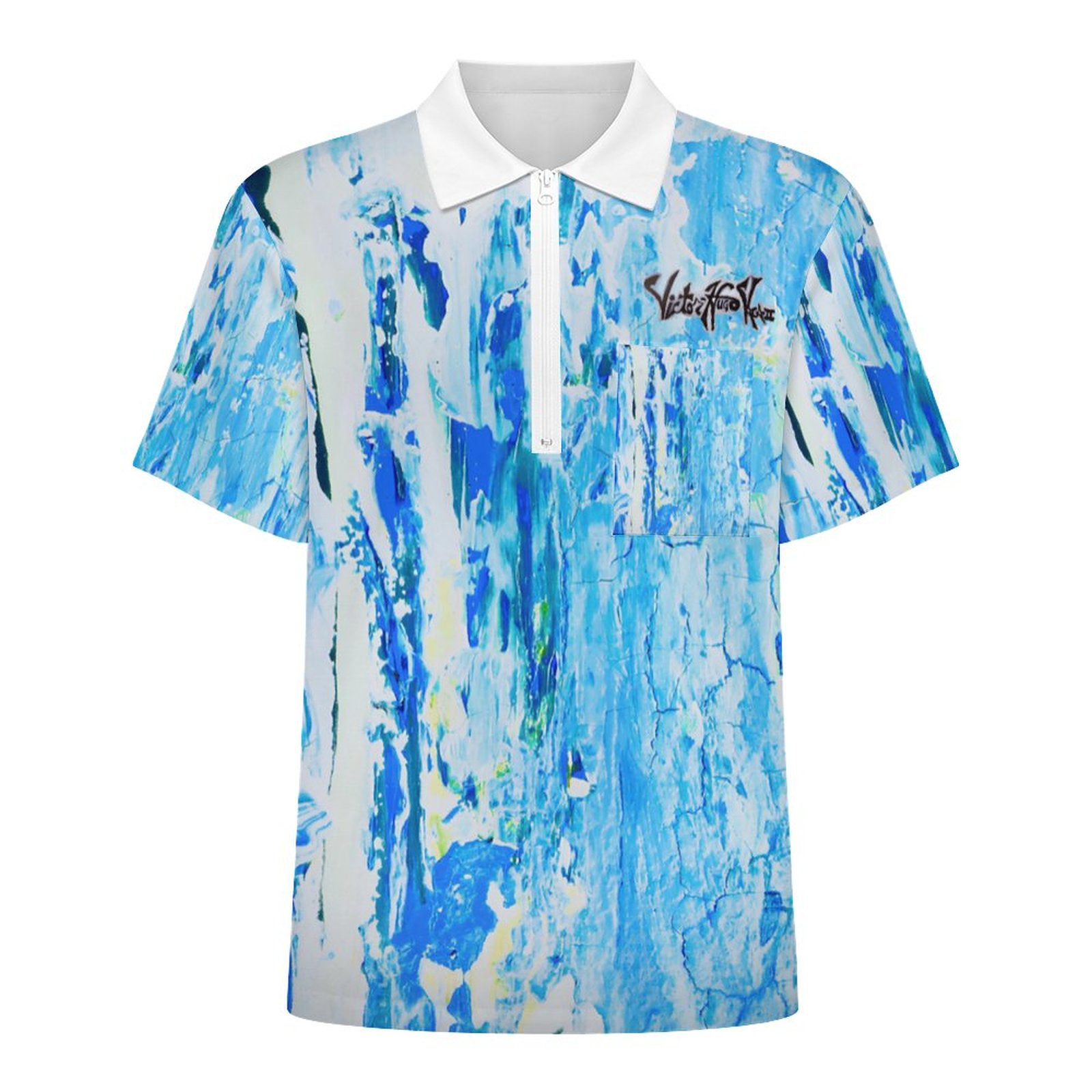 "WaterFall" Half Zip Shirt with One Pocket - Image 4