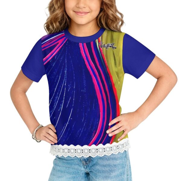 "Divine Pink"  Children's Lace T-Shirt