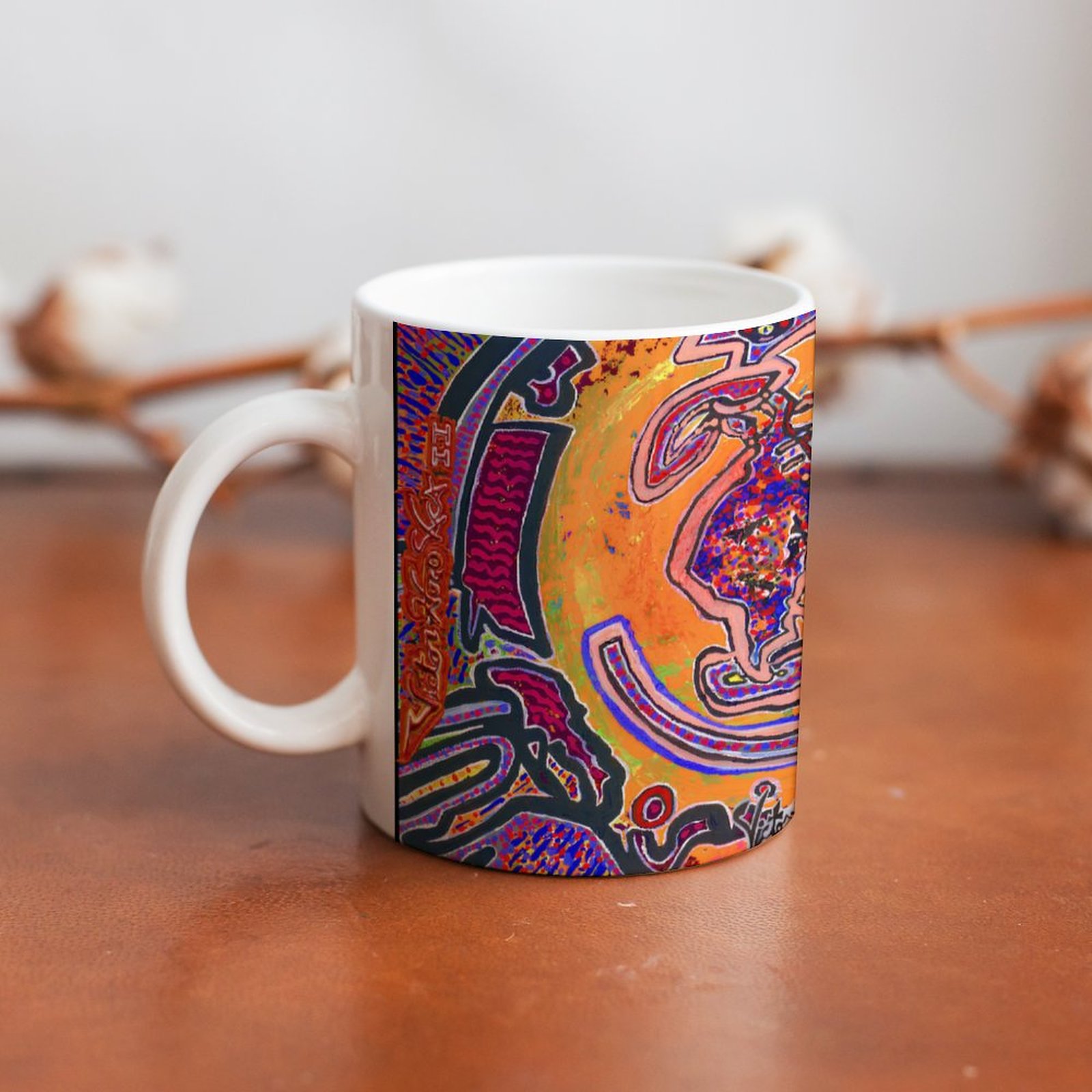 "Love Vortex" 11oz White Mug - Image 4