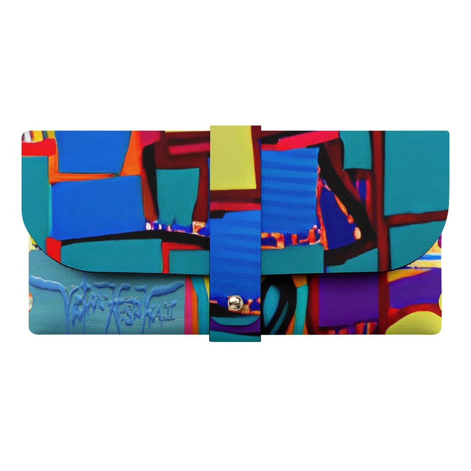 "Square Face" DTG Leather Eyeglass Case - Image 2